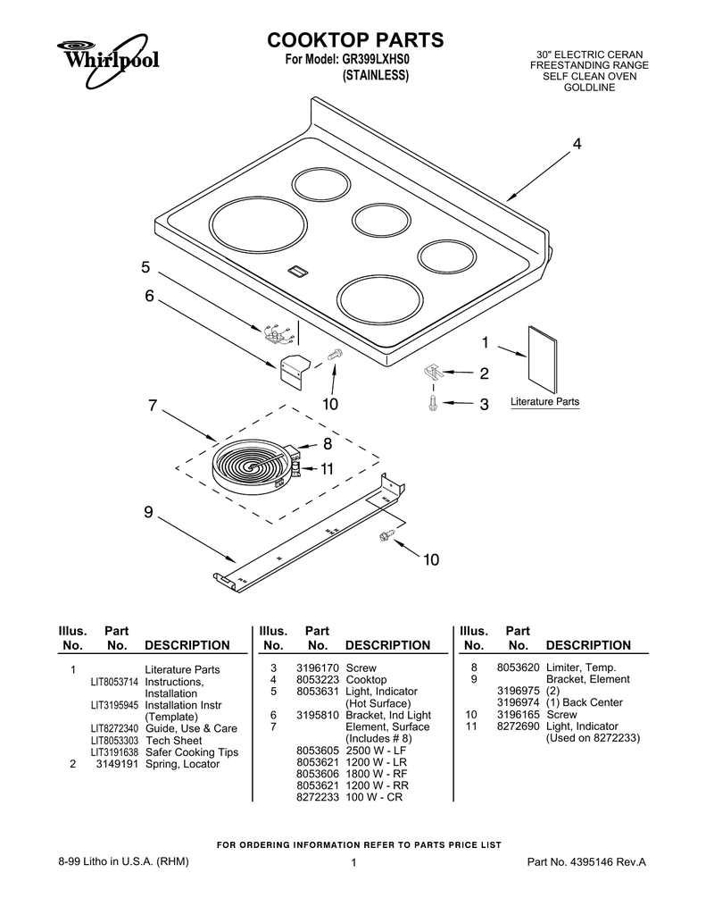 Cooktop Parts Manualzz