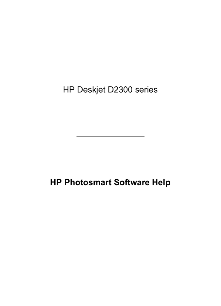 Maintenance. HP Deskjet D2300 Printer series | Manualzz