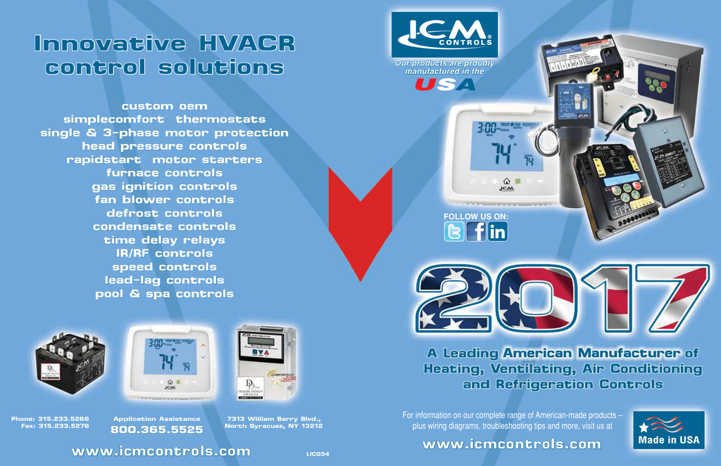 ICM Controls ICM400 Three-Phase Line Voltage Monitor Offering Full Line and Load Side Protection 190-630 VAC 18-240 Control VAC Fully Adjustable