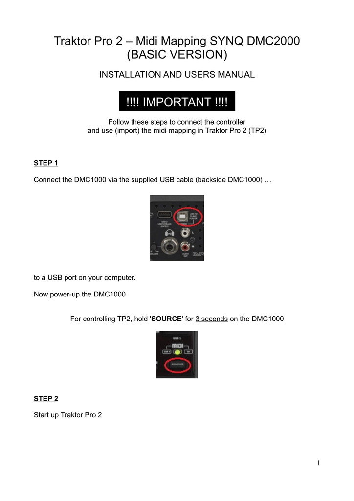 traktor pro 2 manual