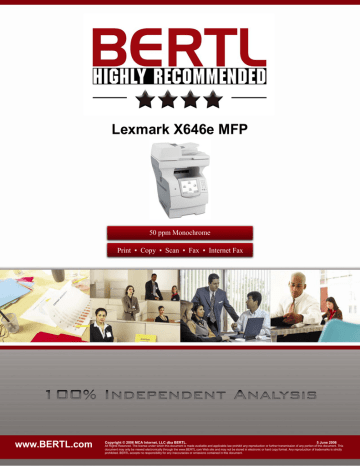 Lexmark X646e MFP manual | Manualzz