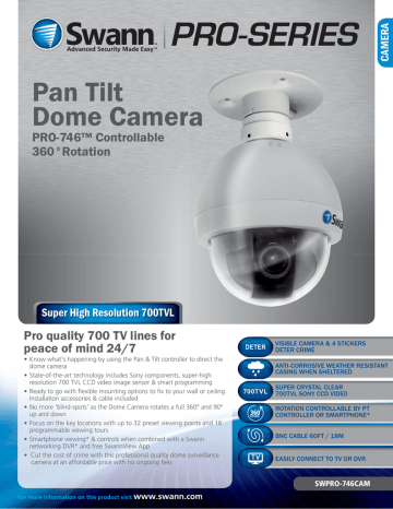 swann pro 746 dome camera