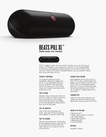 beats pill xl | Manualzz