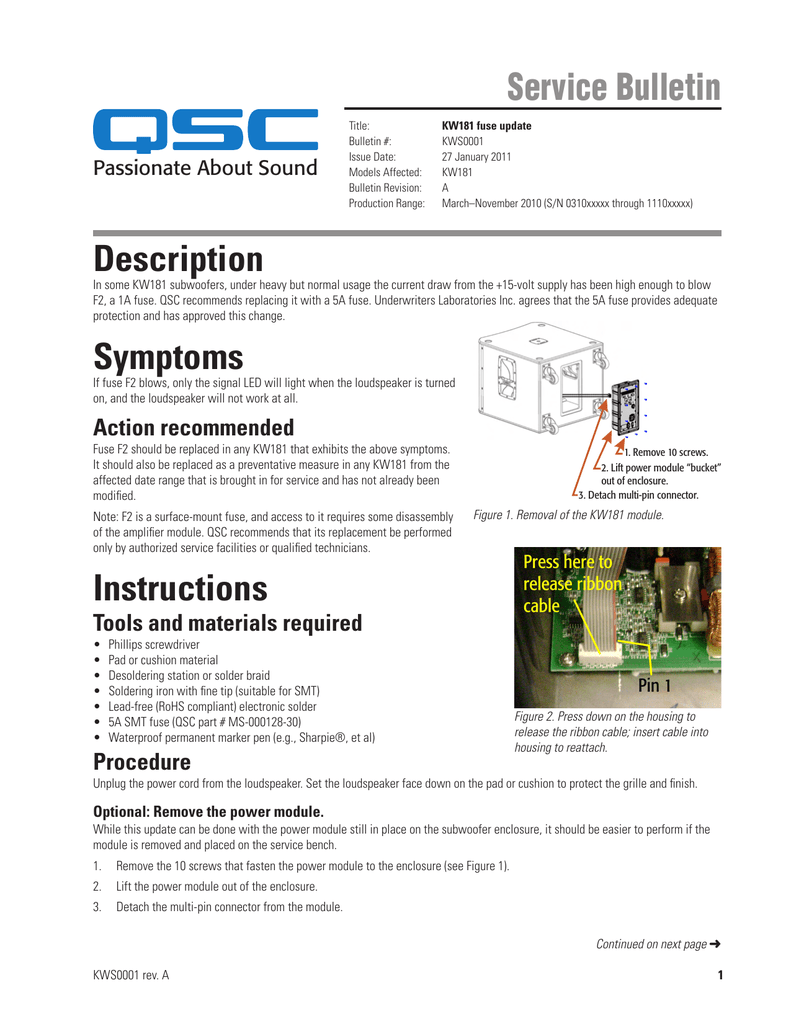 Service Bulletin Description Symptoms Instructions Manualzz