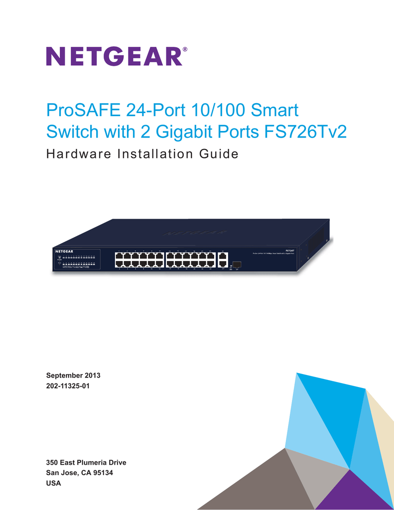 Netgear ProSAFE FS726Tv2 Hardware Installation Manual | Manualzz