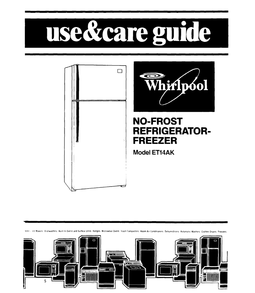 Whirlpool Refrigerator Repair Manual Manualzz