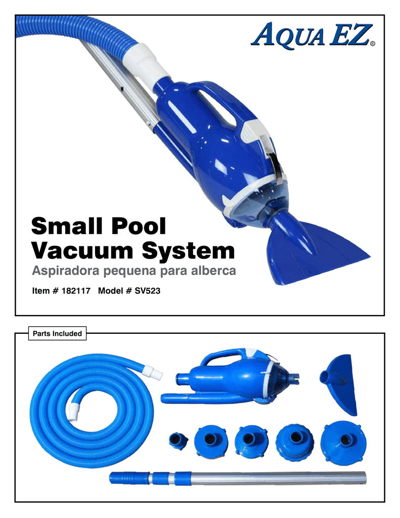 aqua ez pool vacuum parts