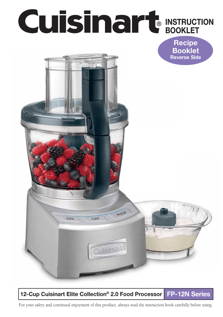 Cuisinart Elite Collection 2.0 Food Processor 12Cup Manualzz