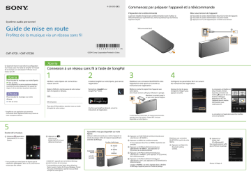 Sony CMT-X7CDB Guide de démarrage rapide | Manualzz