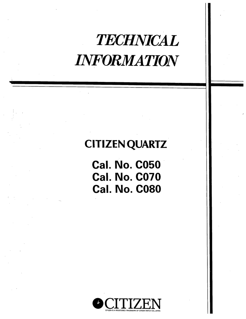 citizen c080 manual