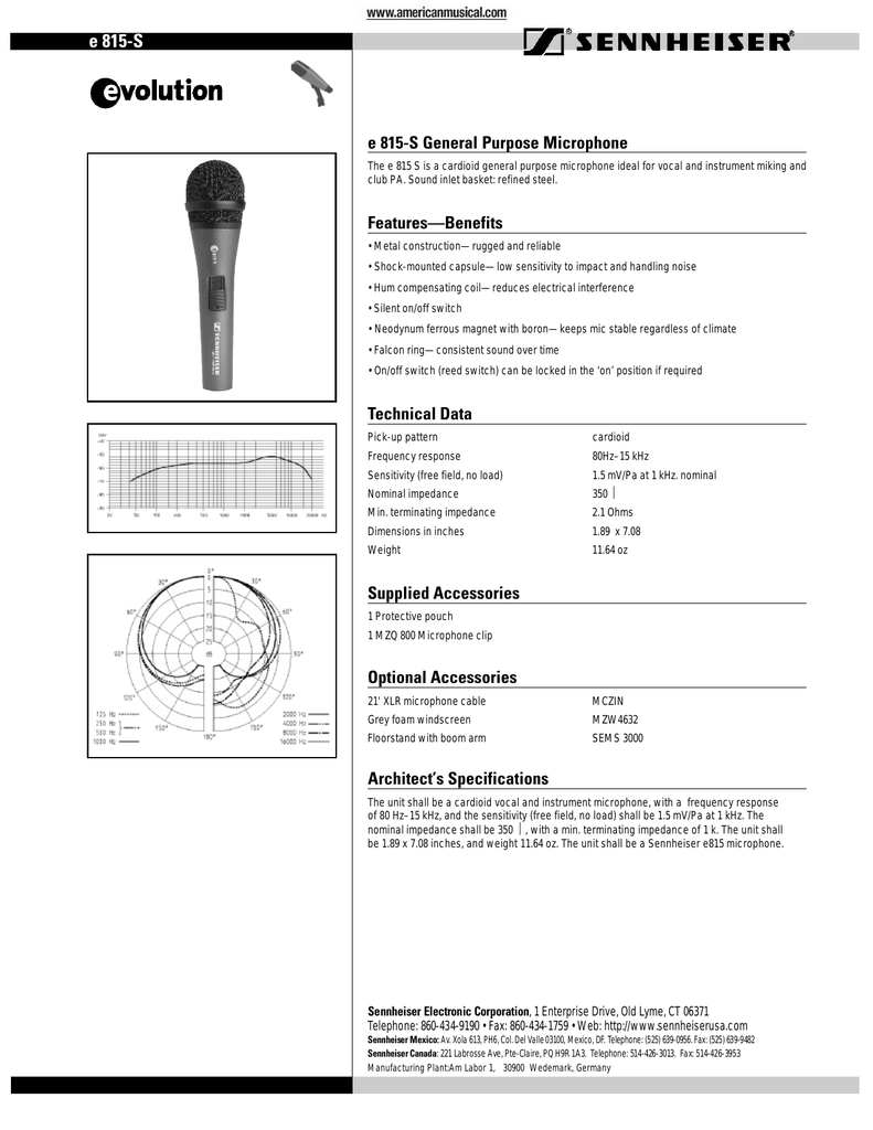 e 815-S - American Musical Supply 