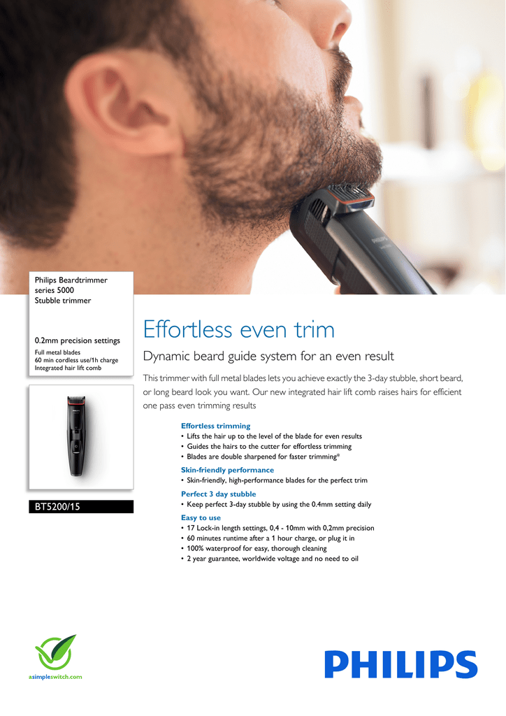 philips bt5200 blade