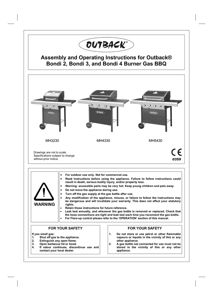 outback barbecue spares