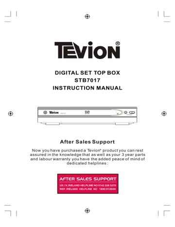 Tevion STB7017 Instruction Manual | Manualzz