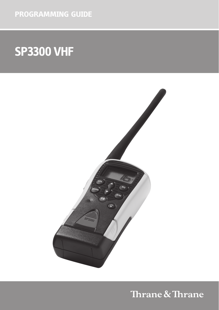 SP3300 VHF Manualzz