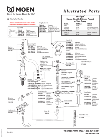 Parts Specs | Manualzz