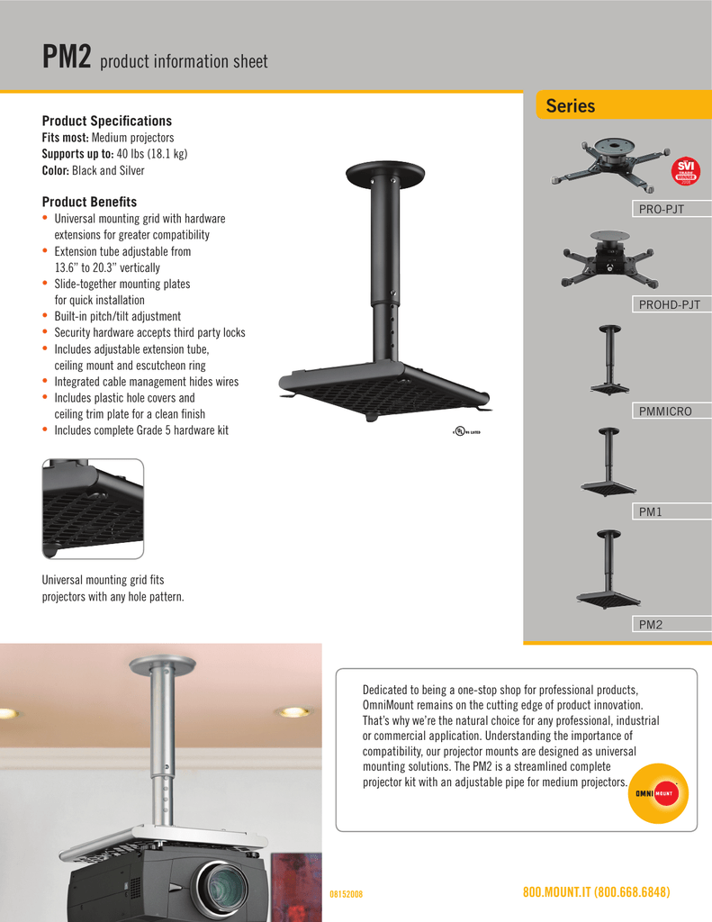 Medium Projector Mount Av Iq Manualzz Com