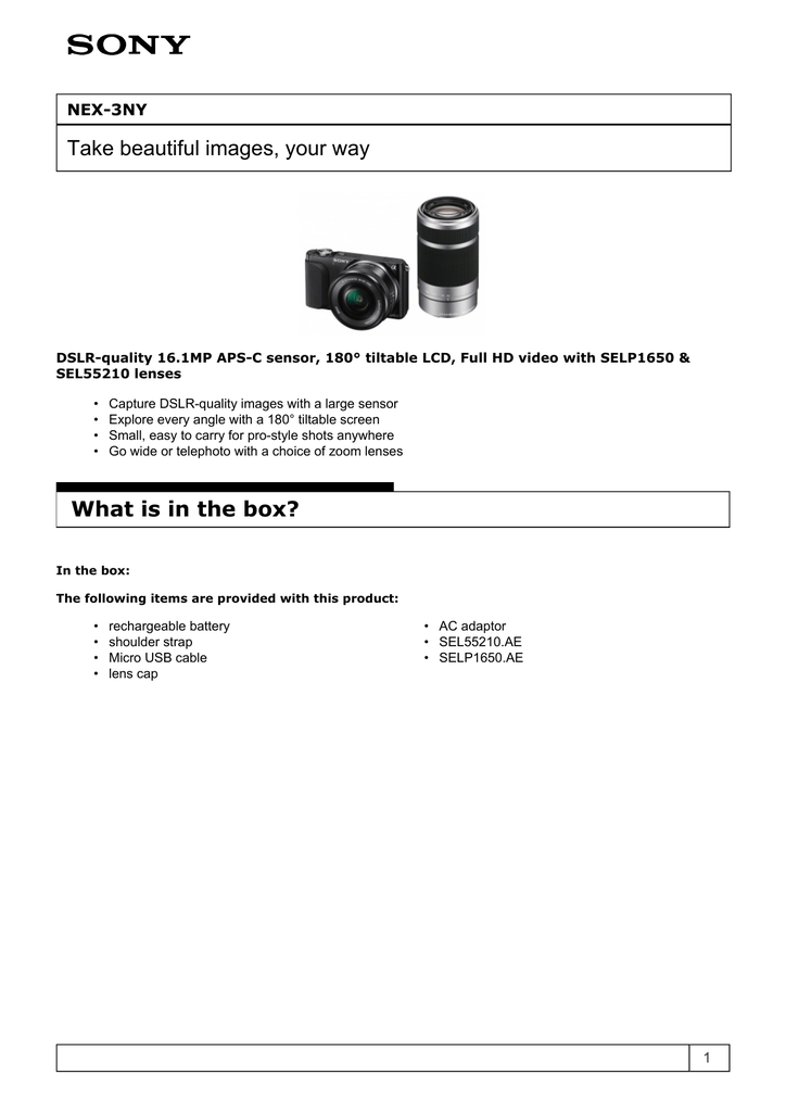 Product Information Nex 3ny Manualzz