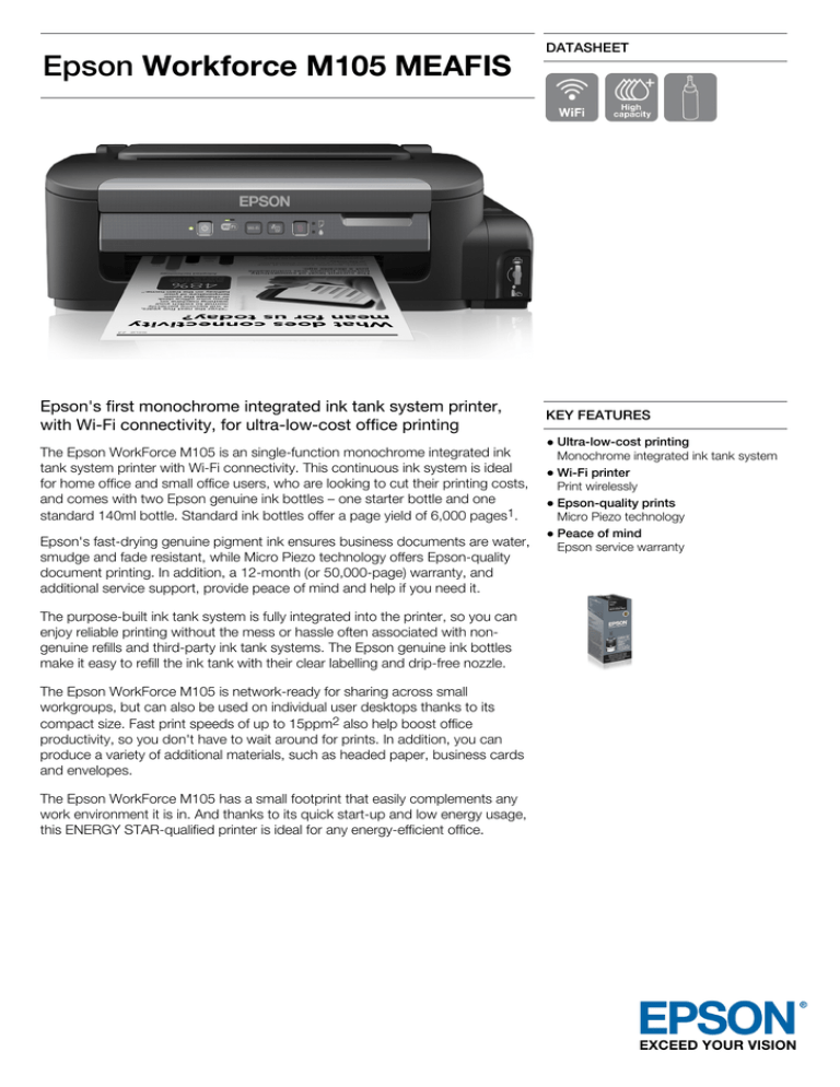 m105 epson printer