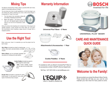 to view the pdf care and maintenance guide for your bosch universal | Manualzz