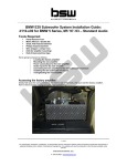 BMW E39 Subwoofer System Installation Guide