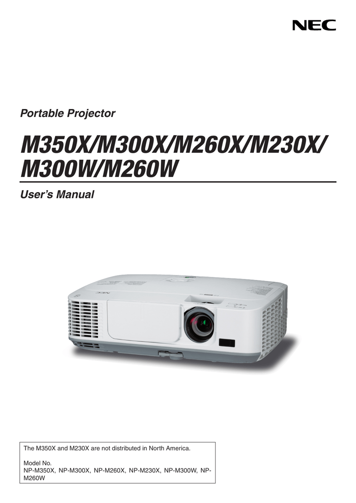 NEC M300X Projector User manual Manualzz
