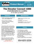 ESRM COMMUNICATIONS EC-1000 Product Manual