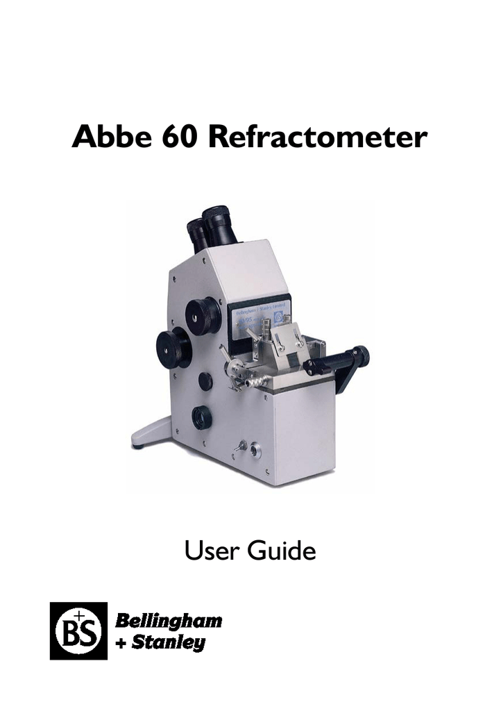 Abbe Refractometer Manual