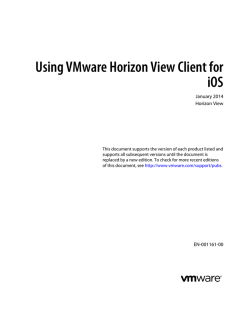 vmware horizon view client ios