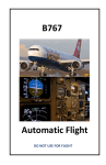 Boeing B767 Automatic Flight User Manual
