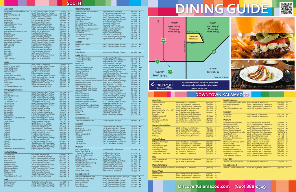 Dining Guide Discover Kalamazoo Manualzz Com