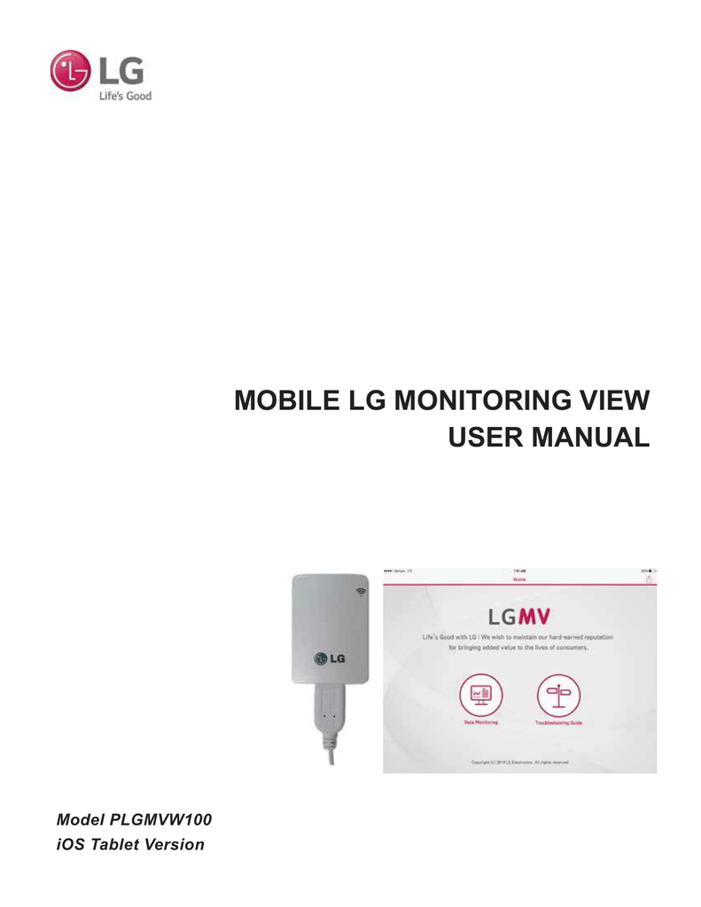 MOBILE LG MONITORING VIEW USER MANUAL | Manualzz