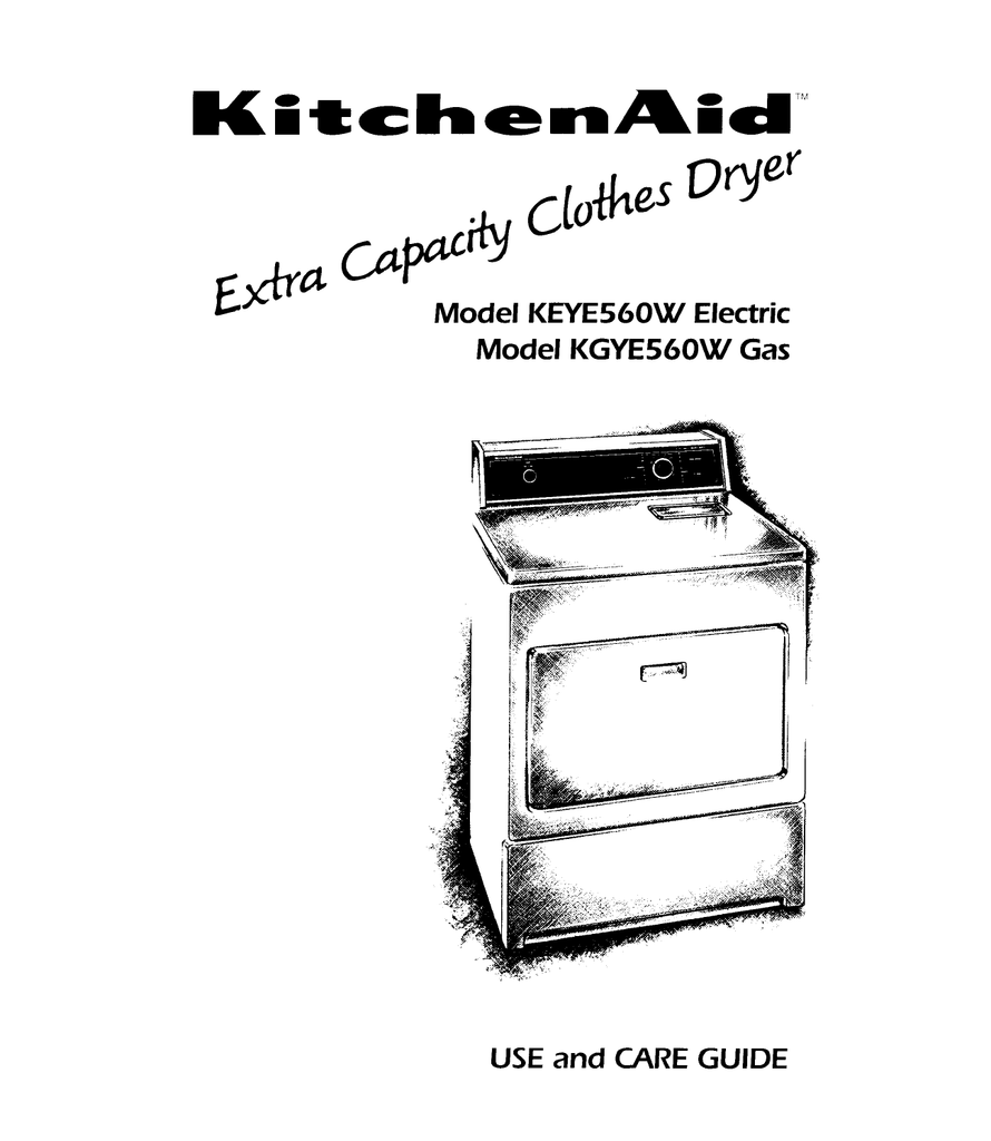 Kitchenaid Dryer Repair Manual 8112