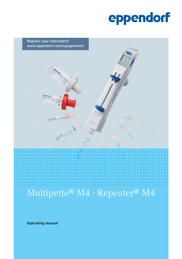 Operating Manual Multipette M4 Repeater M4 Manualzz