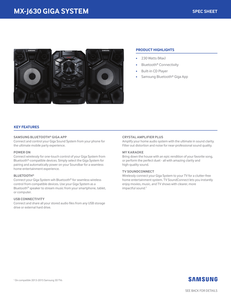 connect samsung giga sound to tv
