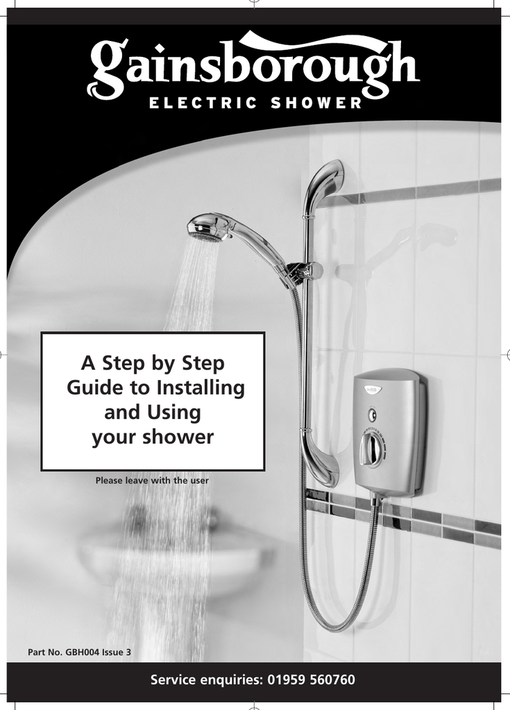 Gainsborough Select electric showers Manualzz