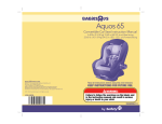 Aquos 65 Car Seat Instruction Manual