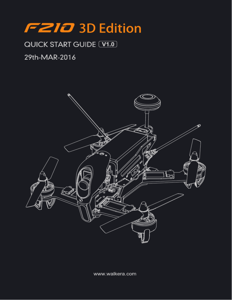 Walkera F210 3d Quick Start Guide Manualzz