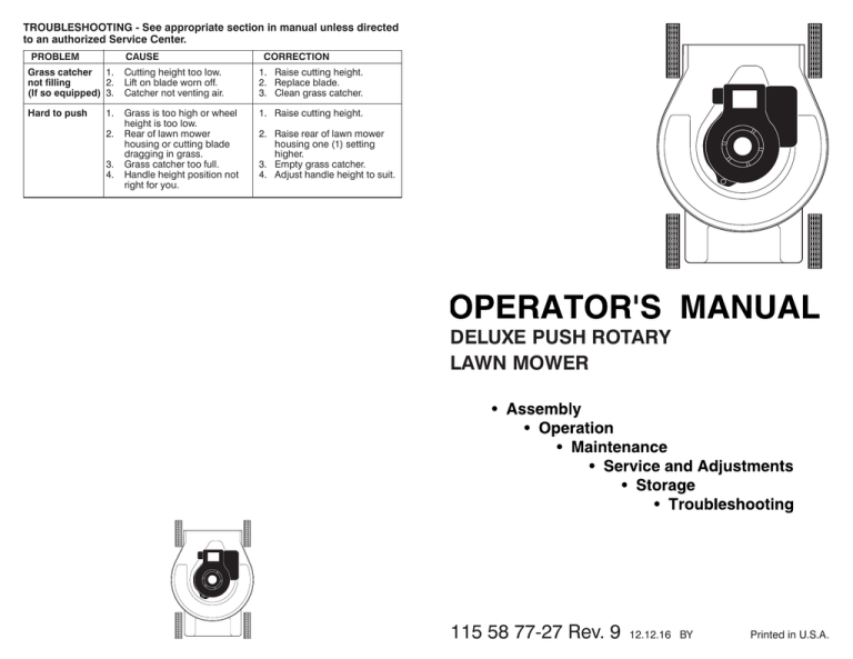 poulan pro lawn mower troubleshooting