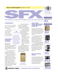 Groove Tubes SFX Spacestation MK2, SFX Stereo Speaker Cabinets Operator's Guide