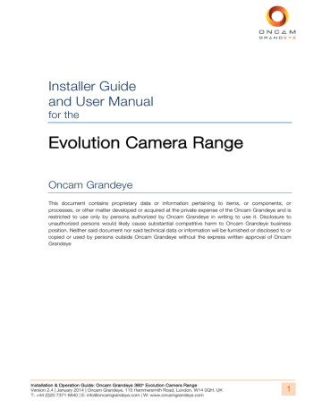 Oncam Evolution EVO-05NND User manual | Manualzz