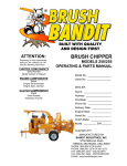 Brush Bandit 250/255 Operating &amp; Parts Manual