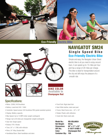 Yukon Trail Electric Bike Product List 