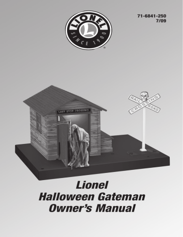 Lionel Halloween Gateman Owner's Manual | Manualzz