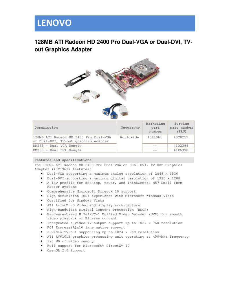 ati radeon 2400 pro driver windows 7