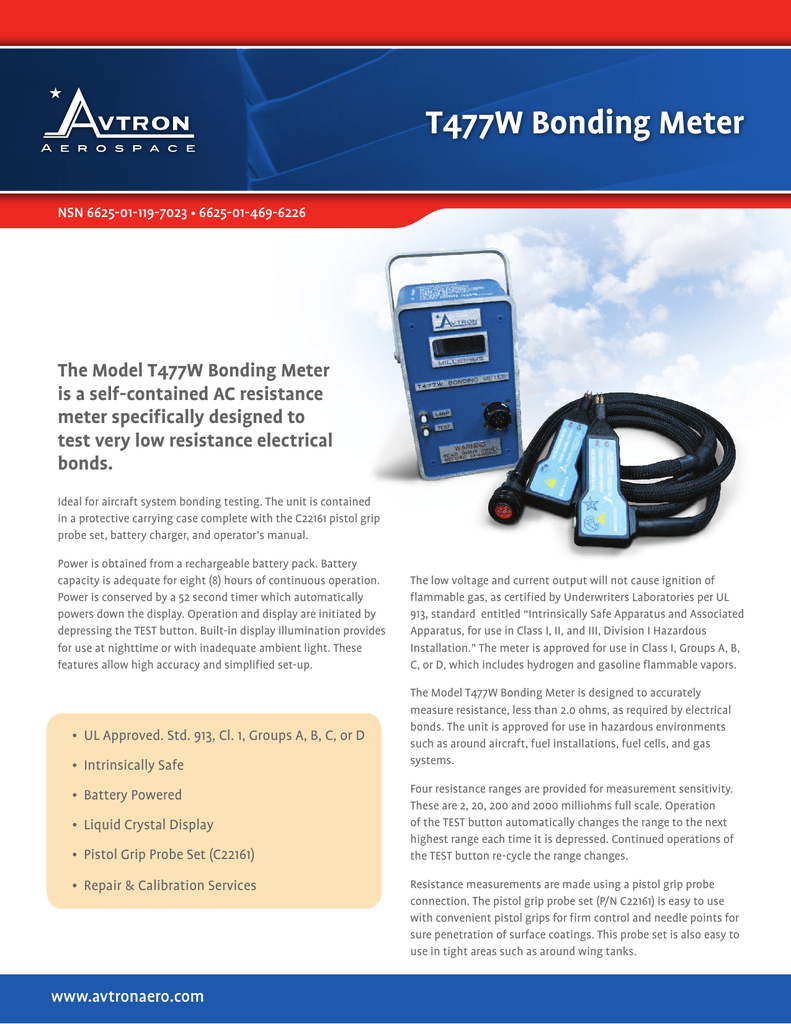 T477W Bonding Meter Manualzz