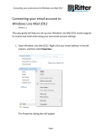 Ritter Windows Live Mail 2012 User Manual | AI Chat