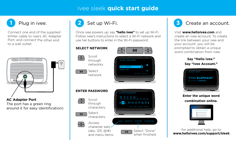 Ivee Sleek Quick Start Guide Manualzz