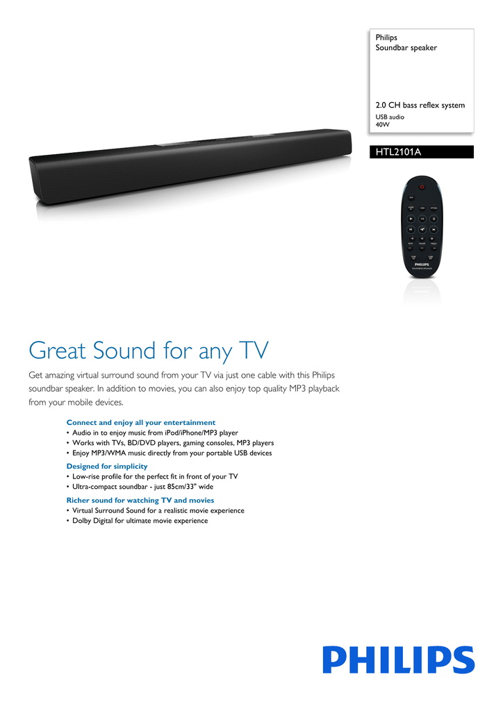 soundbar speaker htl2101a
