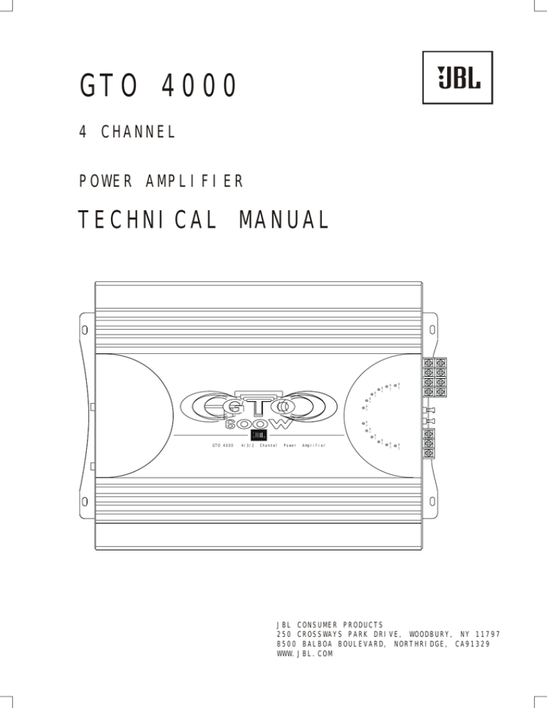 Gto 4000 Manualzz